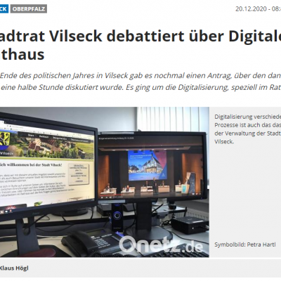 Beitragsbild Stadtratssitzung vom 7.12.2020 – TOP 4: